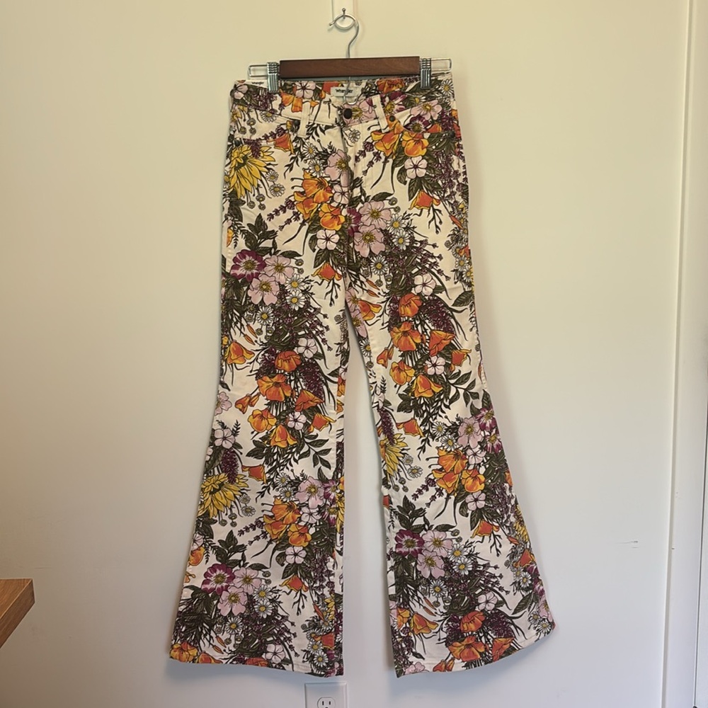 Wrangler Orange and Cream Boot Cut Flare Pants - Picture 6 of 11